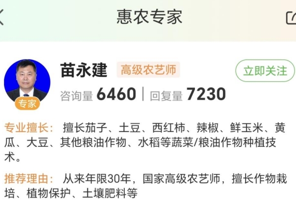惠農(nóng)網(wǎng)農(nóng)技專家苗永建：傳技“多面手”，讓玉米平均單產(chǎn)達(dá)1.34萬公斤/公頃